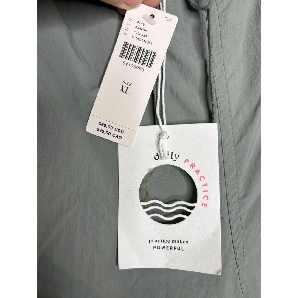 Anthropologie Daily Practice Base Jump Parachute Pants Womens XL Sage Green NWT - Picture 12 of 13